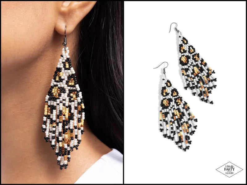 Bodacious Bombshell - White Earring