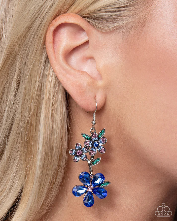 Breathtaking Bloom - Blue Earring