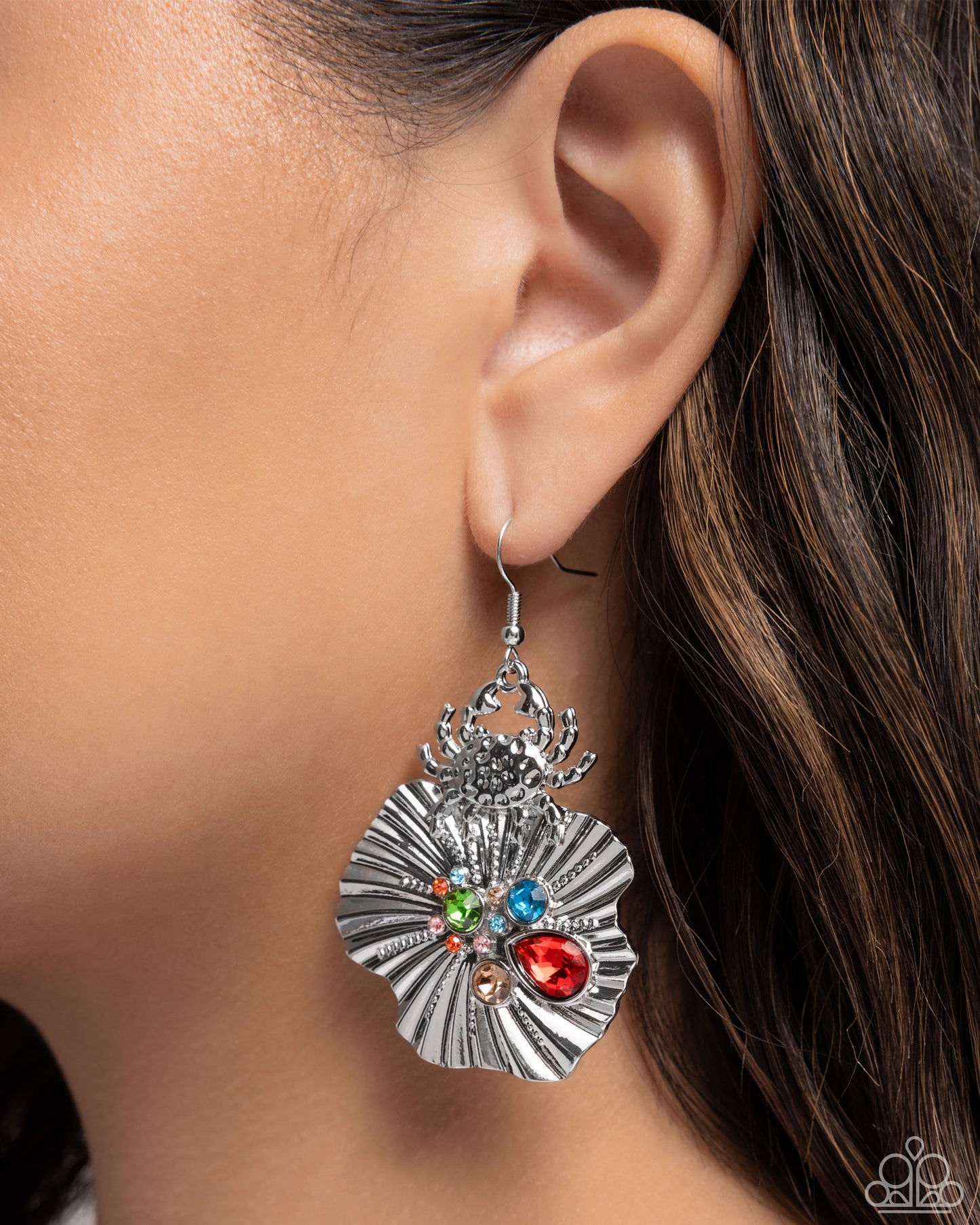 Capricious Crab - Red Earring