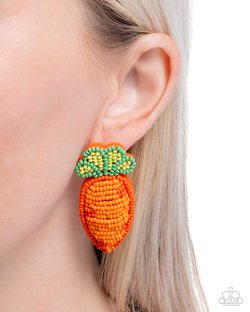 Carefree Carrot - Orange Earring