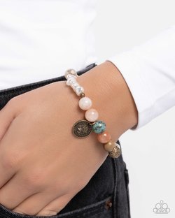 Chic Currency - Orange Bracelet
