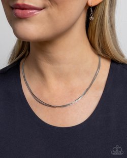 Classy Companion - Silver Necklace
