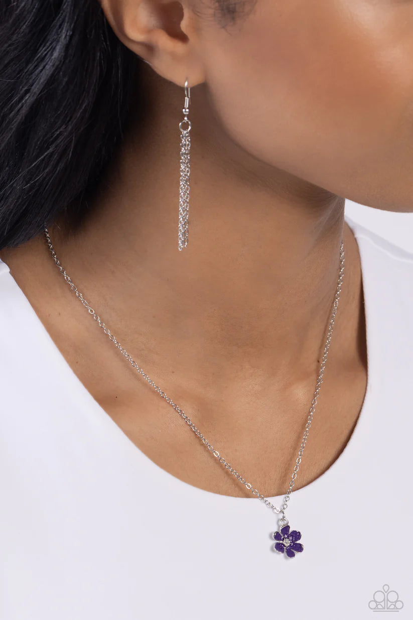 Cottage Retreat - Purple Necklace