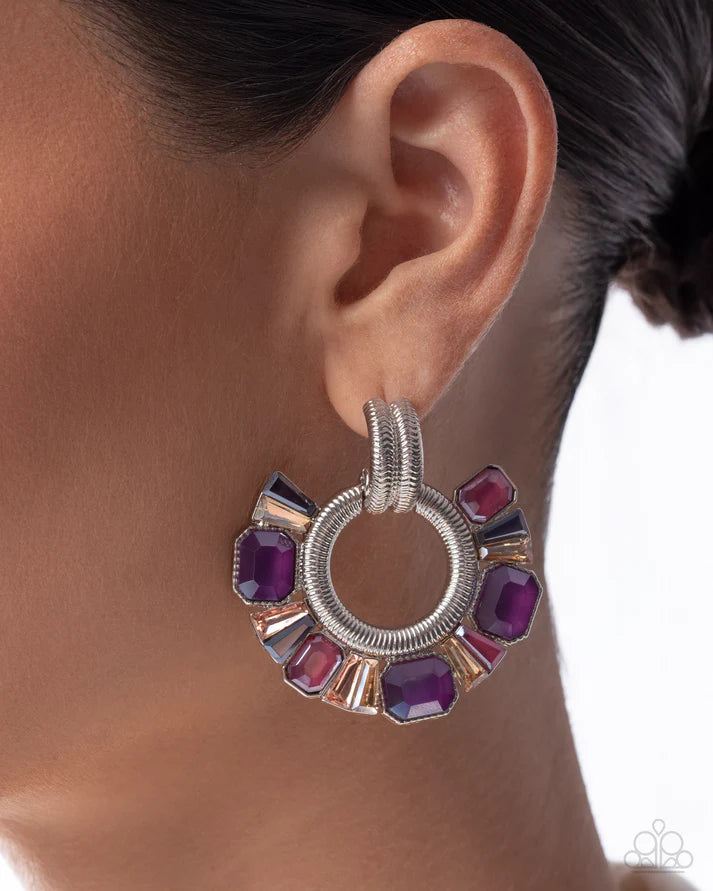 Courteous Chic - Purple Earring