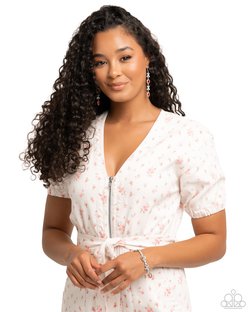 Courting Change - Bracelet and XOXO Stream - Earring - Red - Complete Look