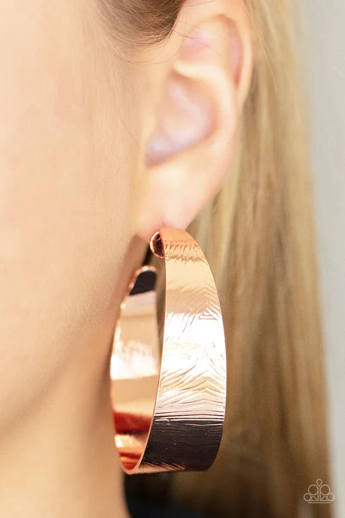 Curve Crushin' - Copper Earring