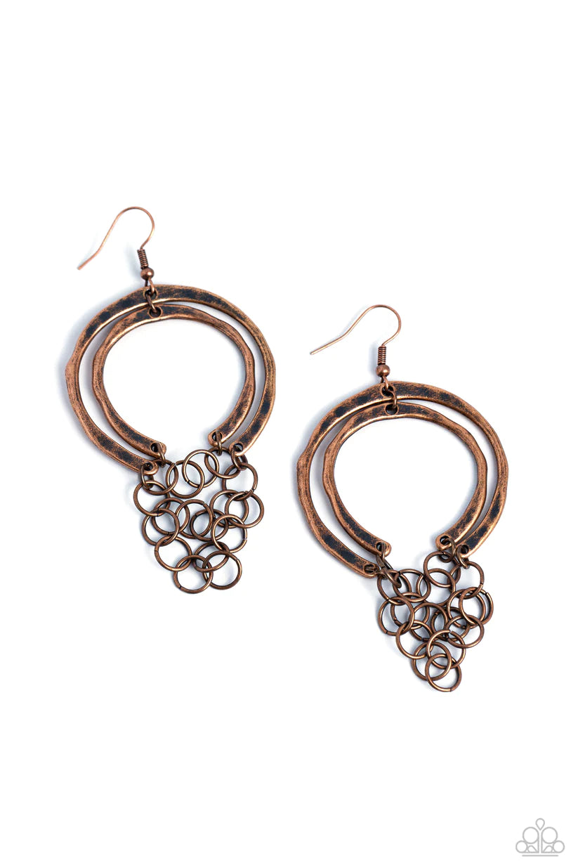 Don't Go CHAINg-ing - Copper Earring