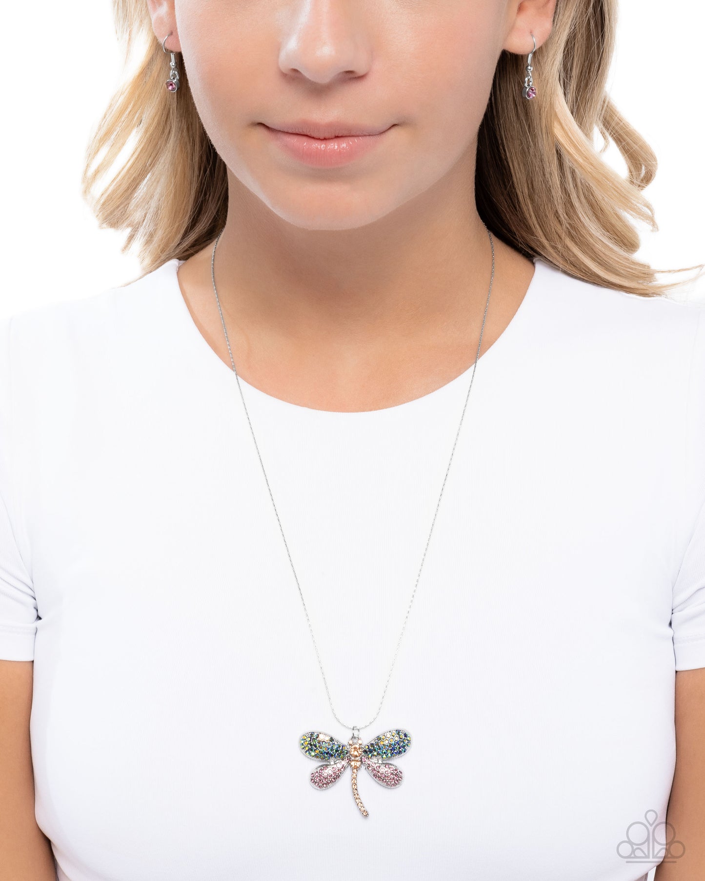 Dragonfly Defiance - Purple Necklace