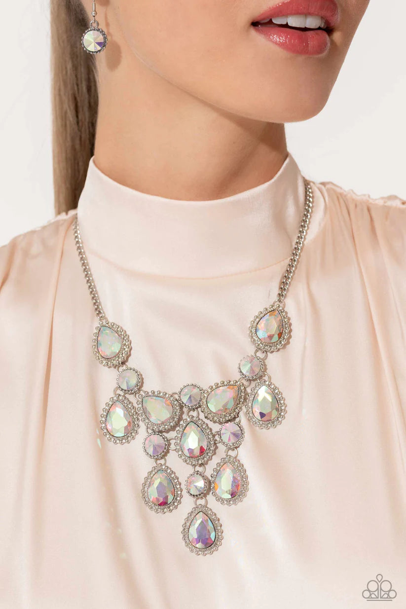 Dripping in Dazzle - Multi Necklace