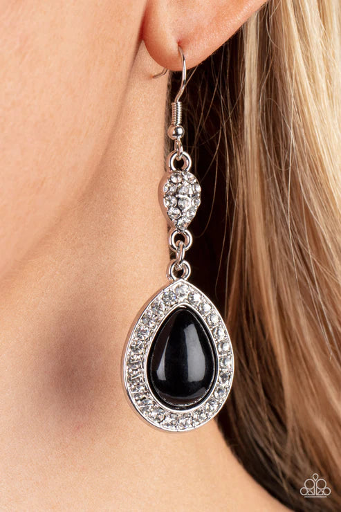 Elite Elegance - Black Earring
