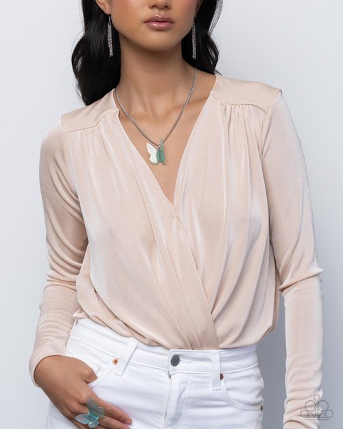 Fine Flight - Blue Necklace and Free-Spirited Flight - Blue Ring - Complete Look