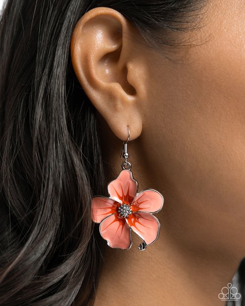 Floral Flavor - Orange Earring