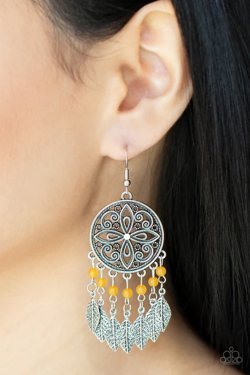 Free-Spirited Fashionista - Orange Earring
