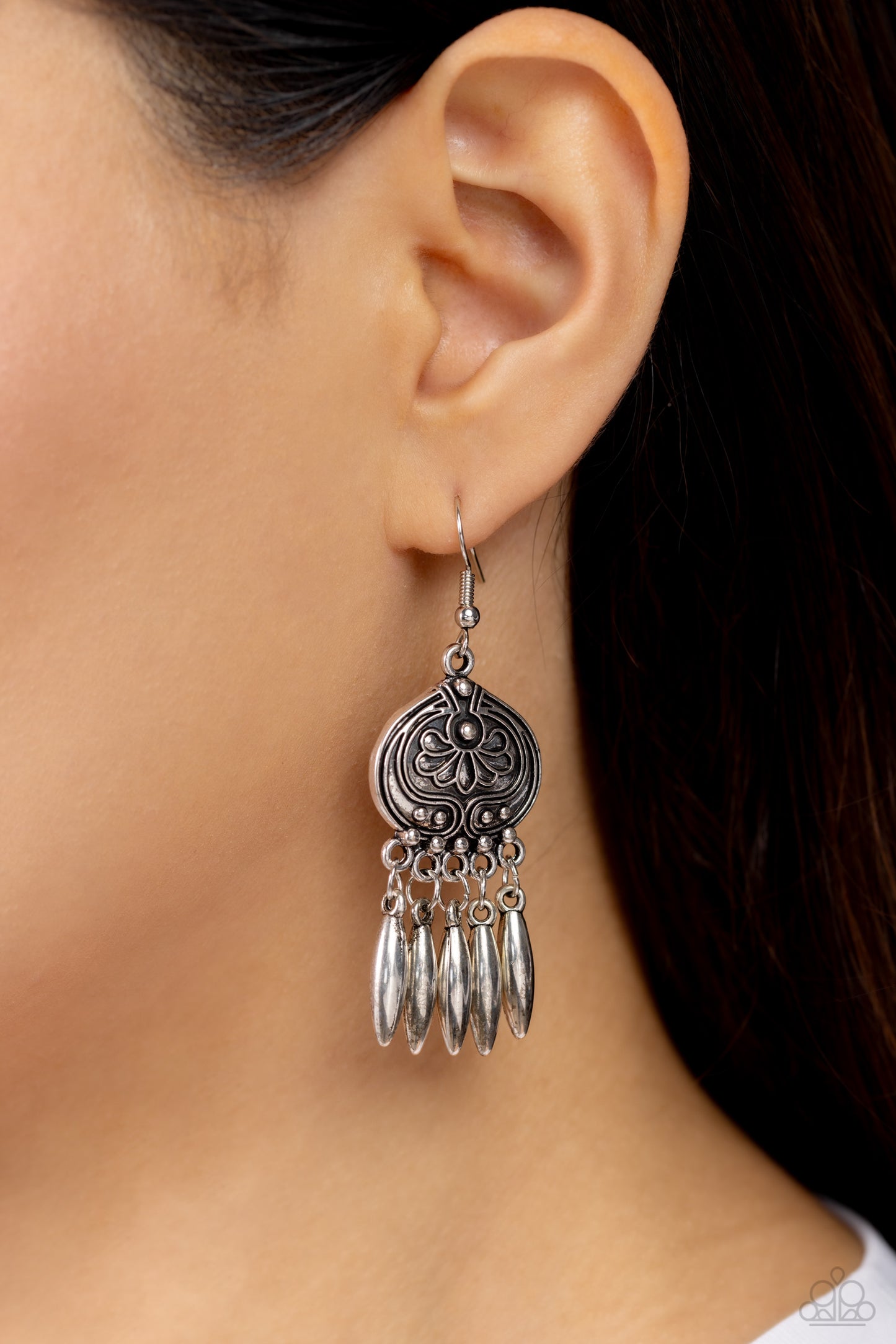 Future, PASTURE, and Present - Silver Earring