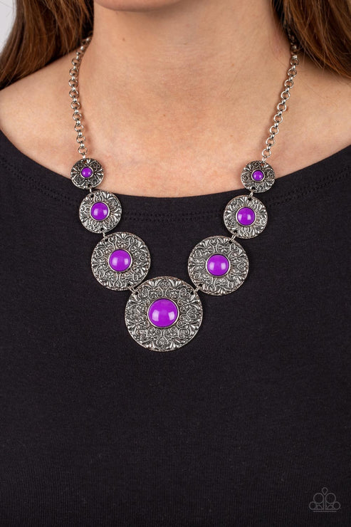 Garden Glade - Purple Necklace
