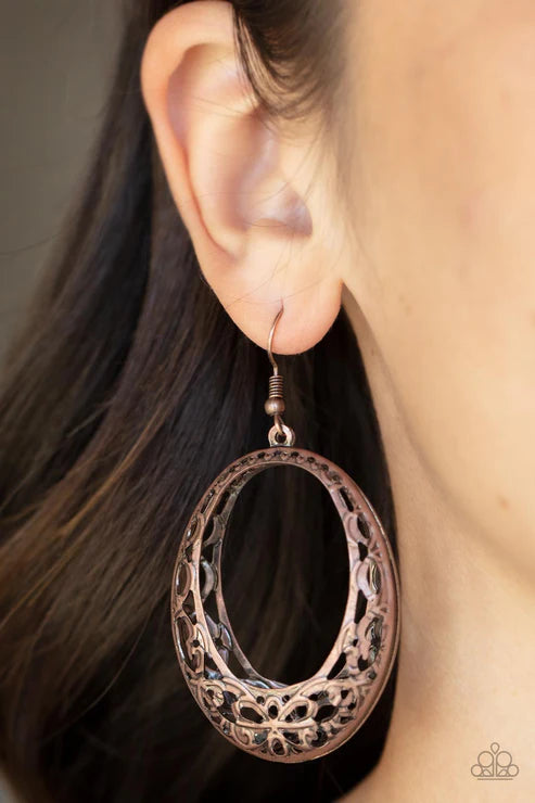 Gardenista Grandeur - Copper Earring