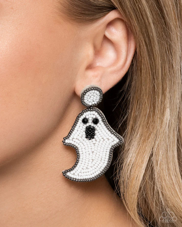 Ghost Story - White Earring