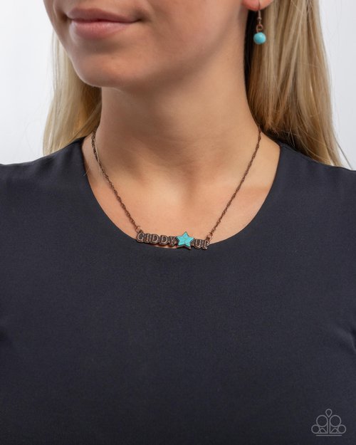 Giddy Up Glam - Copper Necklace