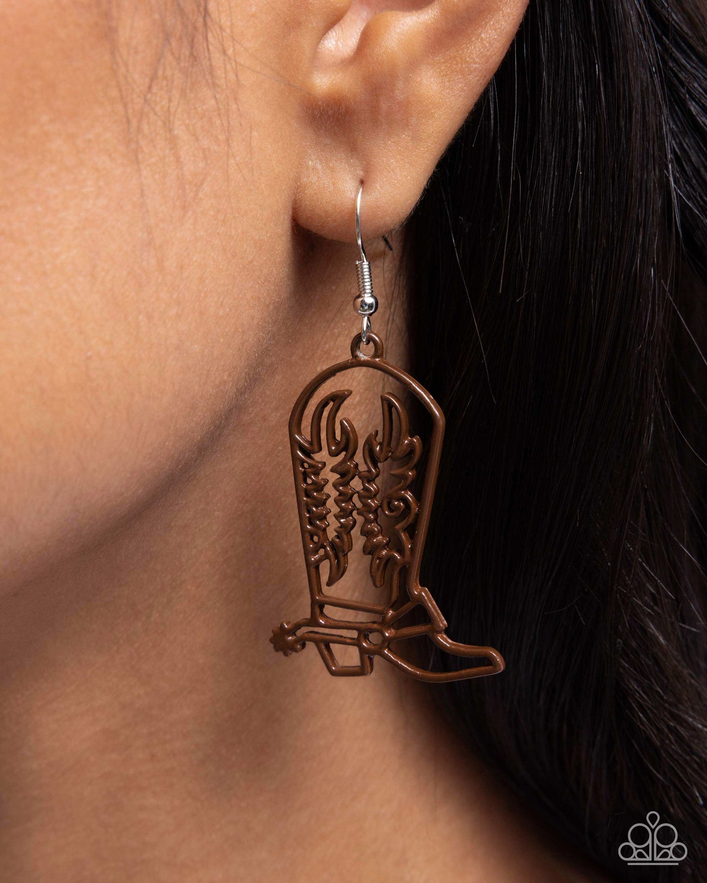 Given the Boot - Brown Earring