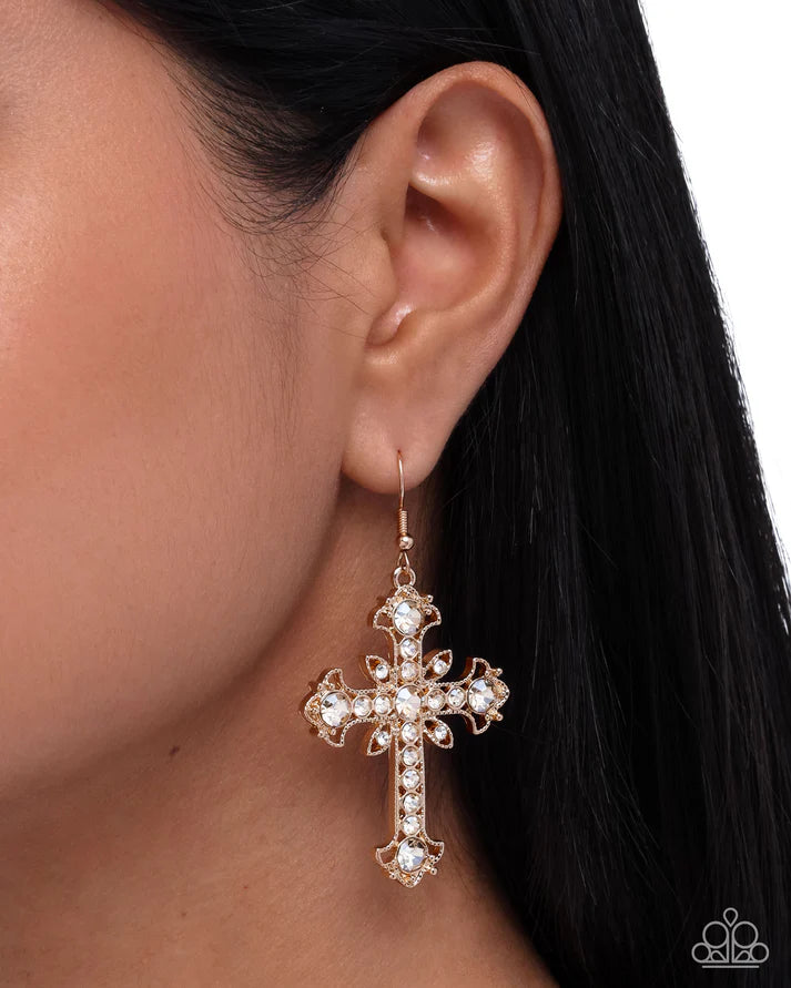 Heavenly Hosts - Gold Earring