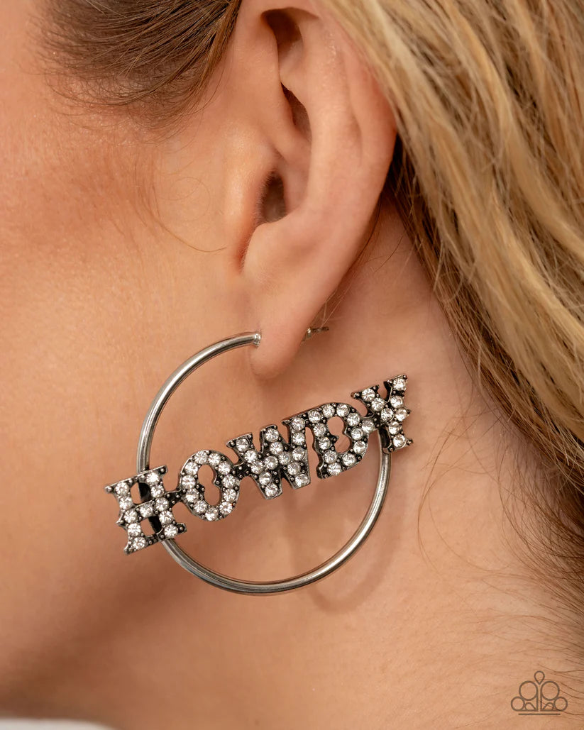 Howdy Hoedown - White Earring