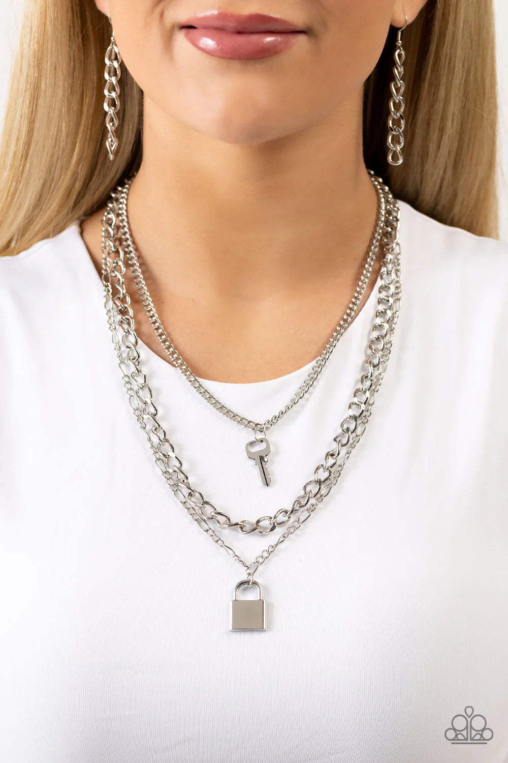 Low Key Layers - Silver Necklace