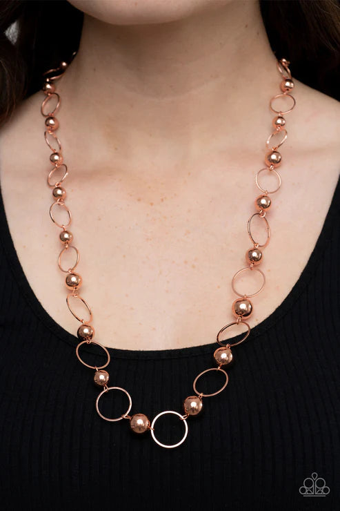 Metro Milestone - Copper Necklace
