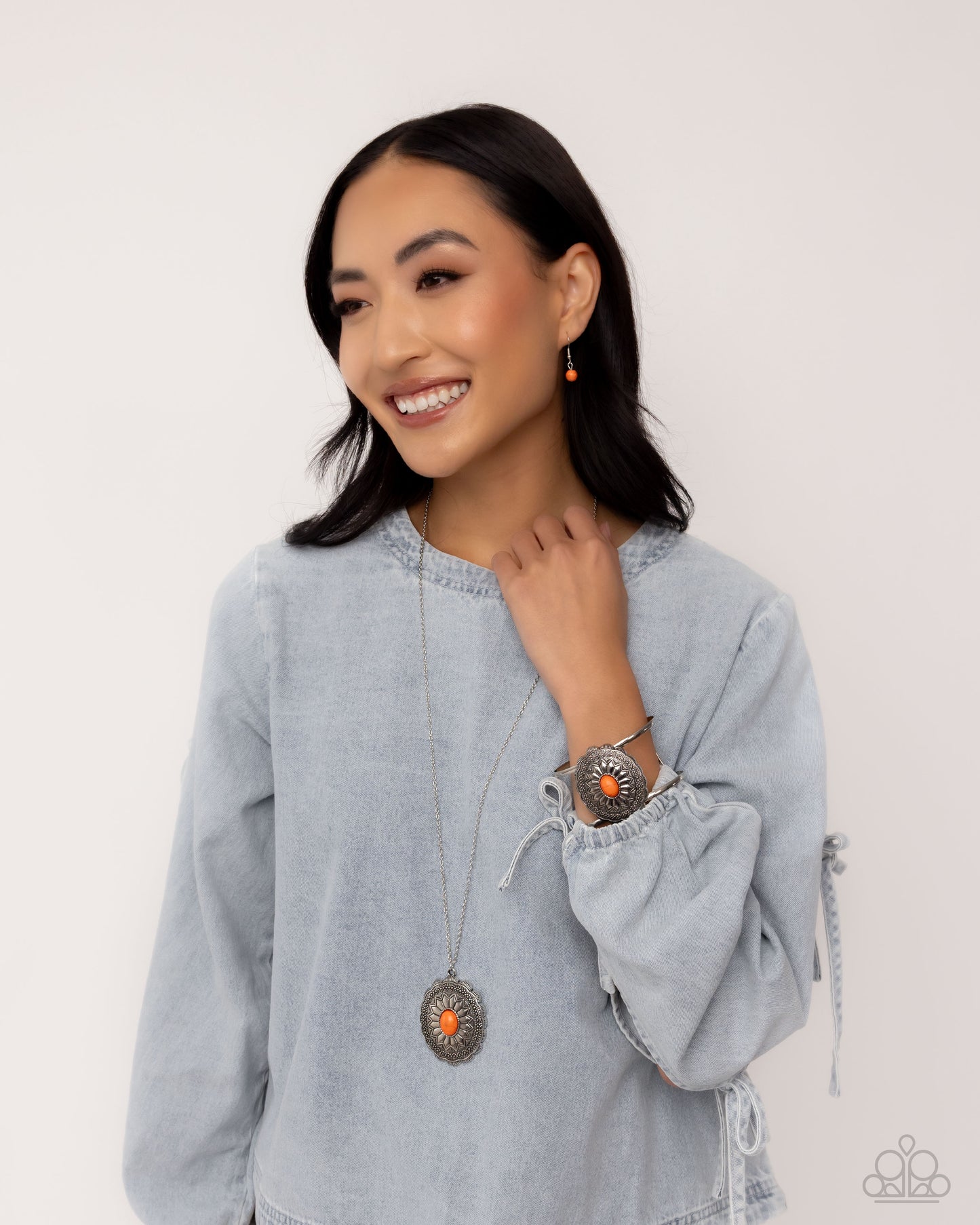 Mojave Mirage - Orange Necklace
