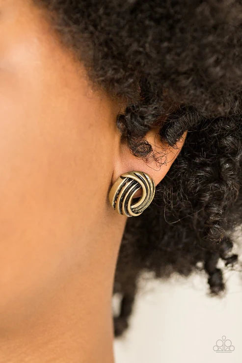 Rare Refinement - Brass Earring