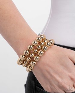 Refreshing Raindrops - Gold Bracelet