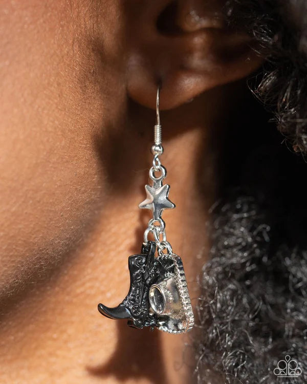 Rodeo Royalty - Black Earring