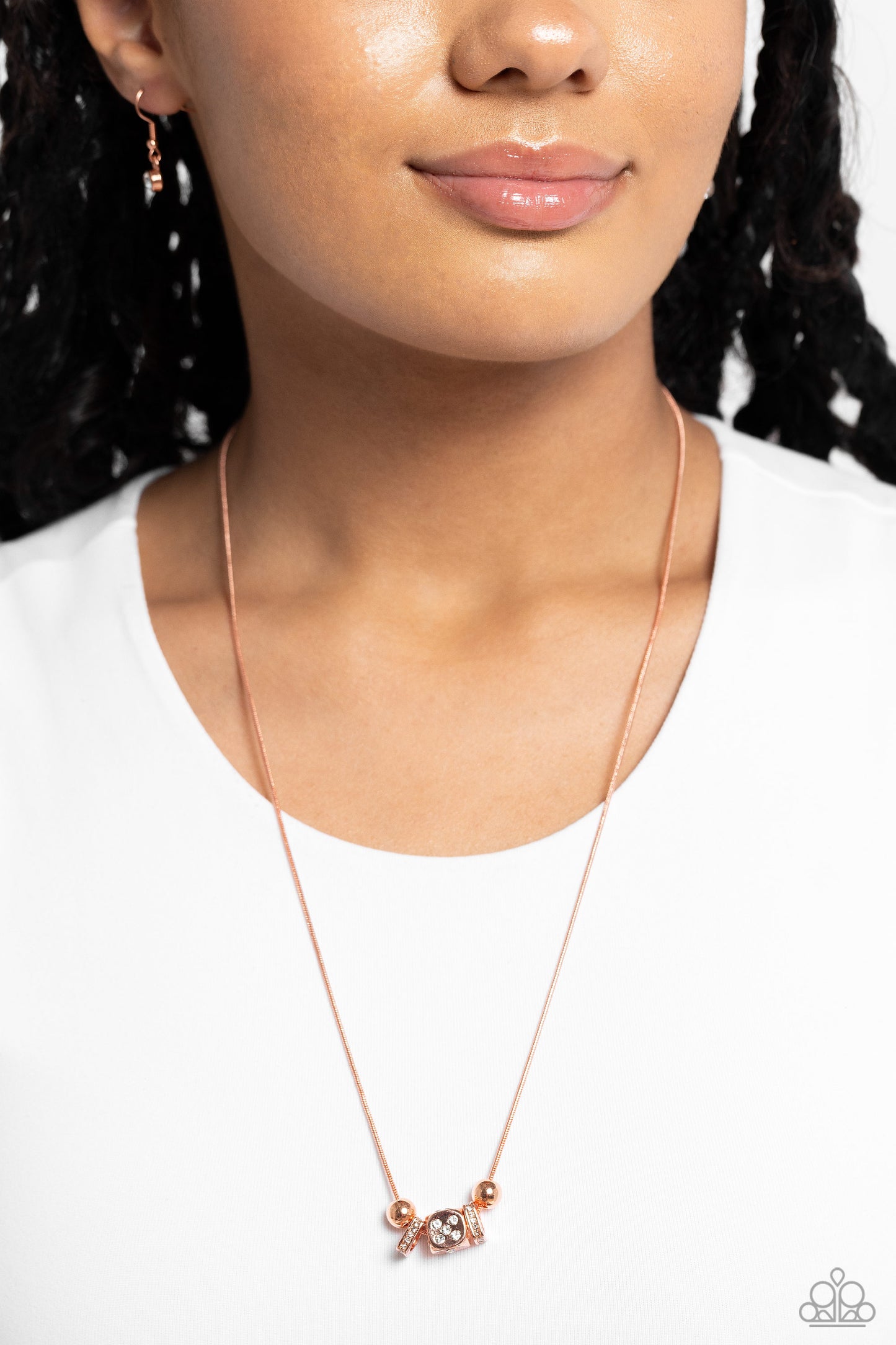 Rolling the Dice - Copper Necklace