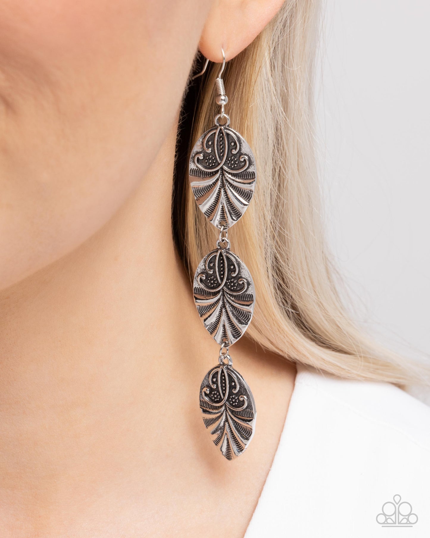 Rustic Range - Silver Earring