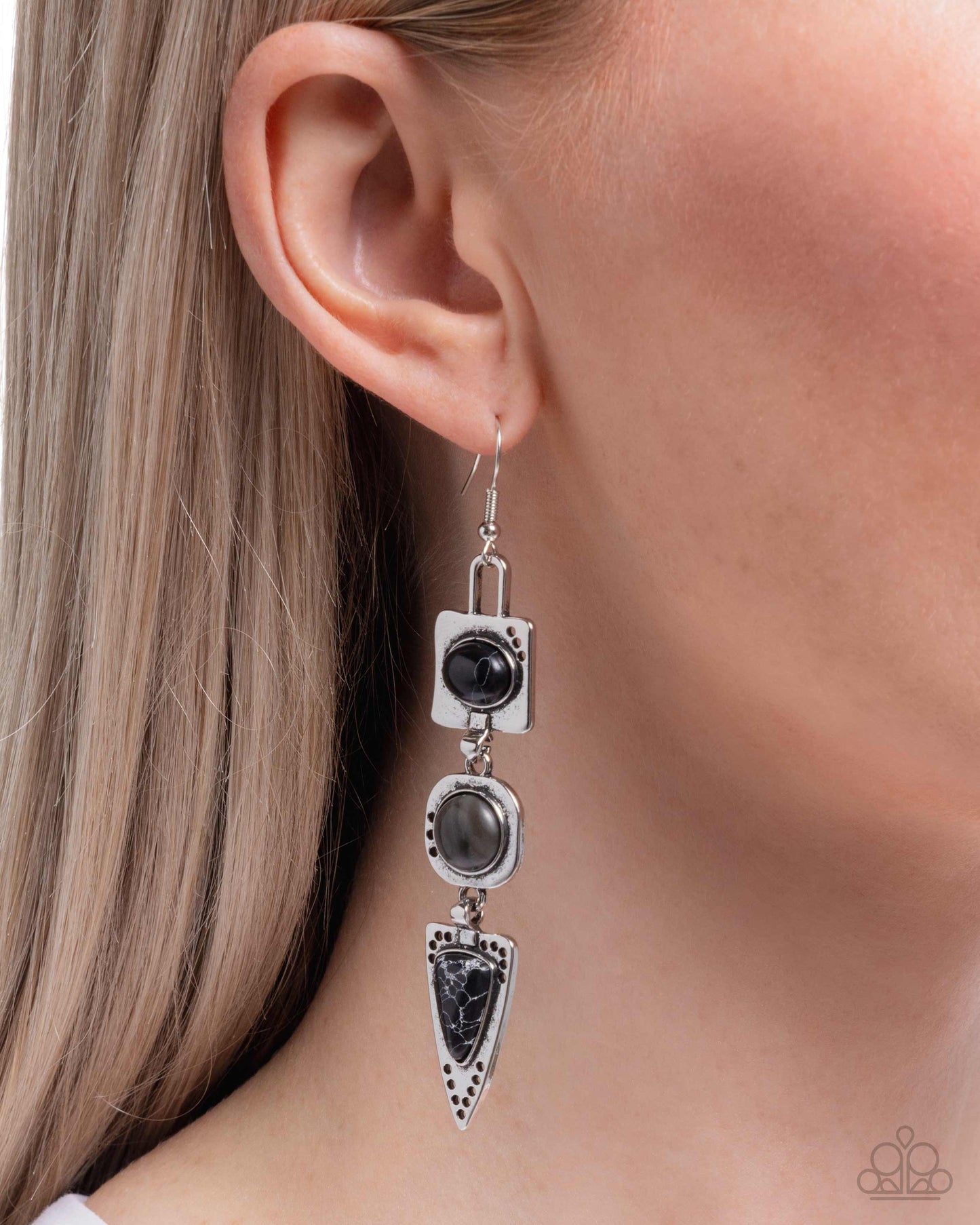 Rustic Reputation - Black Earring