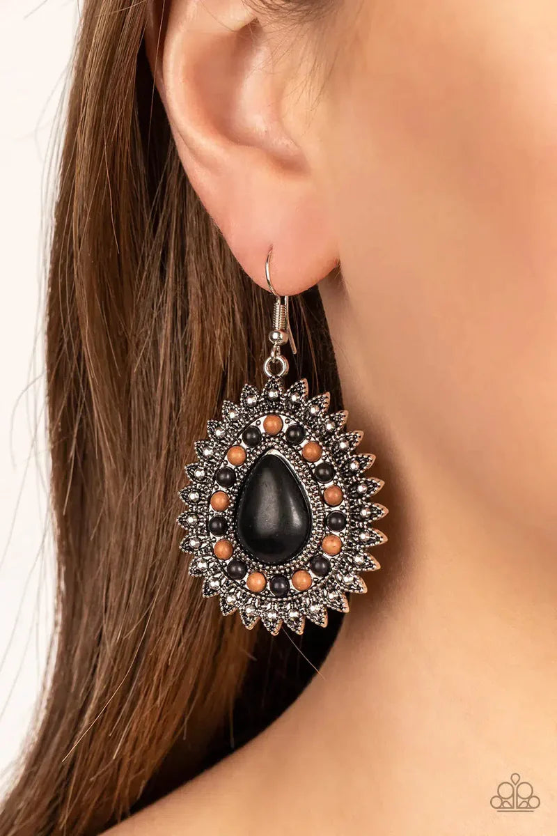 Sagebrush Sabbatical - Black Earring