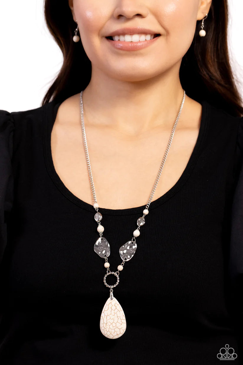 Sagebrush Sanctuary - White Necklace