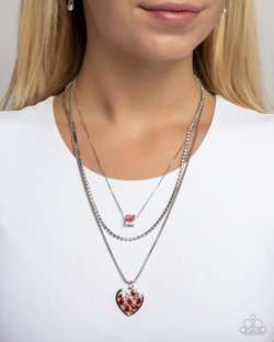 Seize the Sides - Red Necklace
