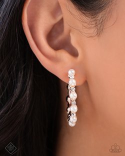 Shimmery Scope - Rose Gold Earring