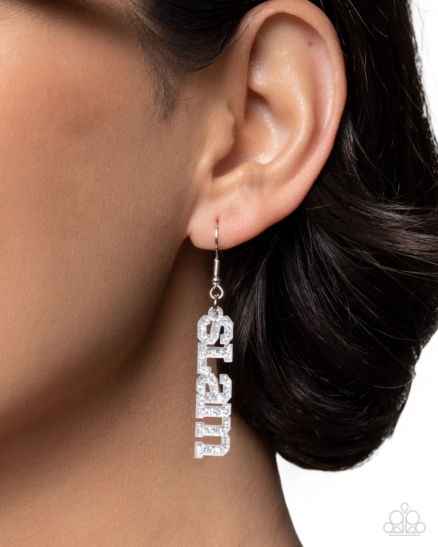 Slam Dunk Statement - Silver Earring
