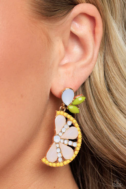 Slice of Summer - Yellow Earring