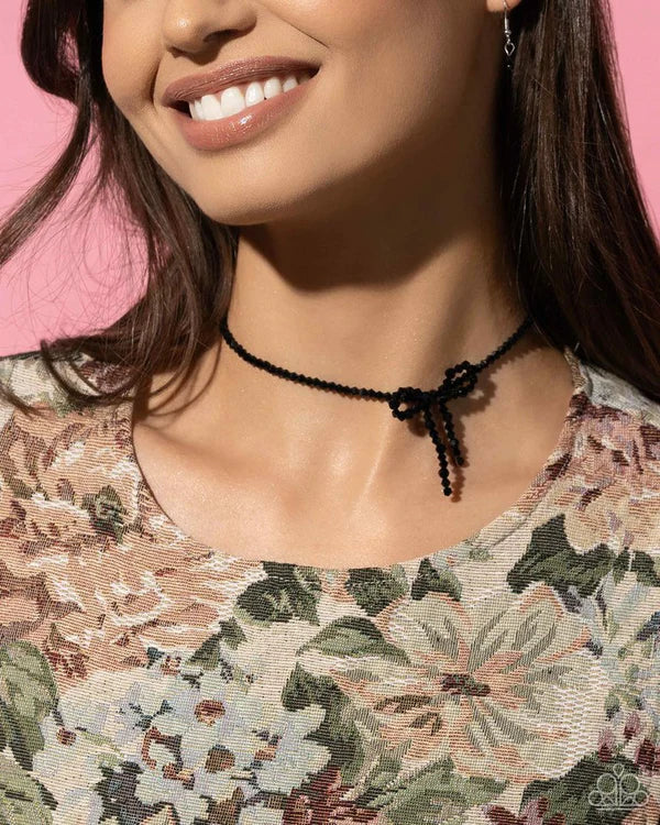 Somebody I Used to BOW - Black Necklace