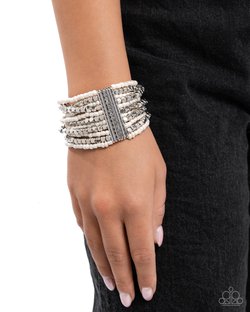 Spirited Stack -White Bracelet