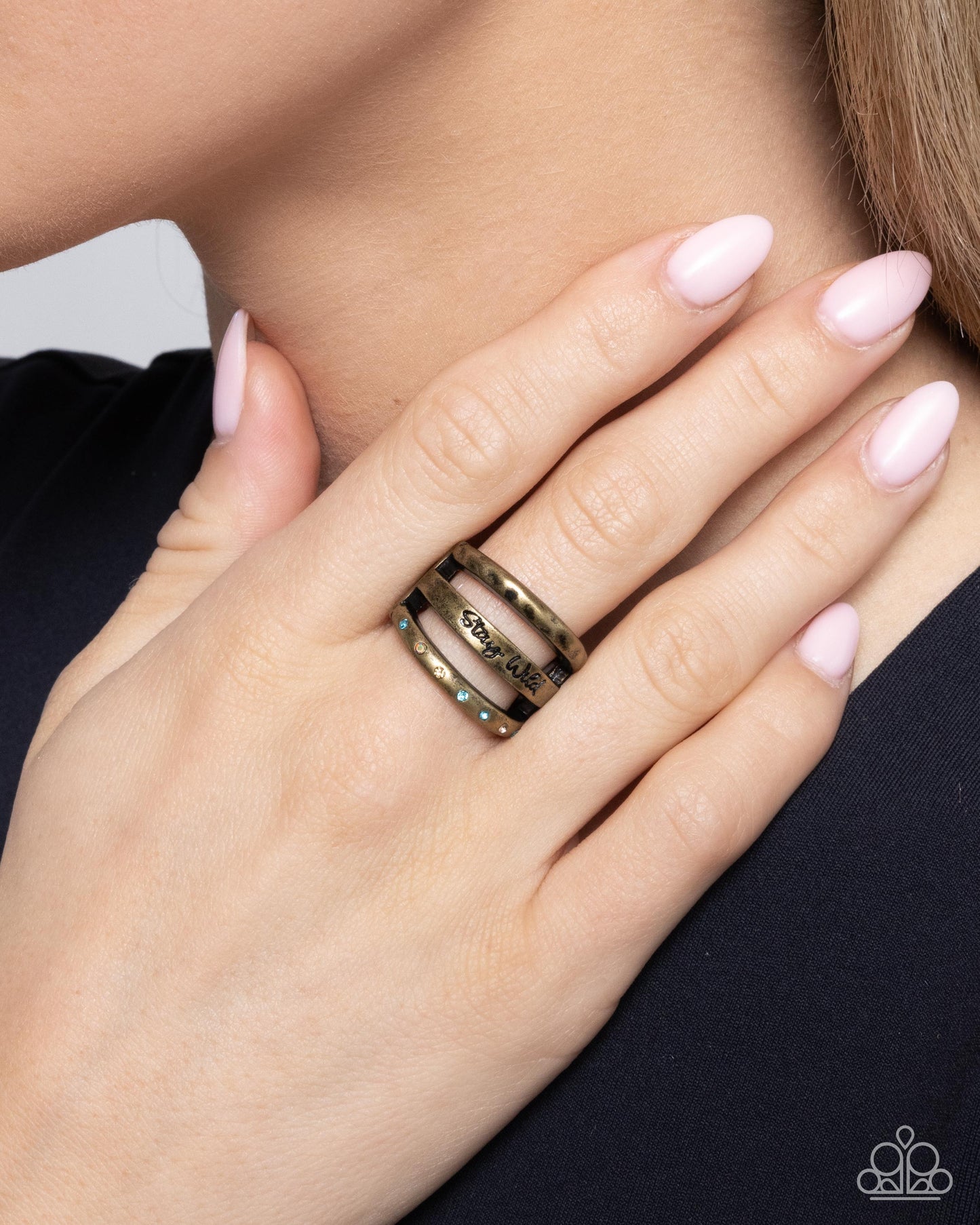 Stay Wild, Flower Child - Brass Ring