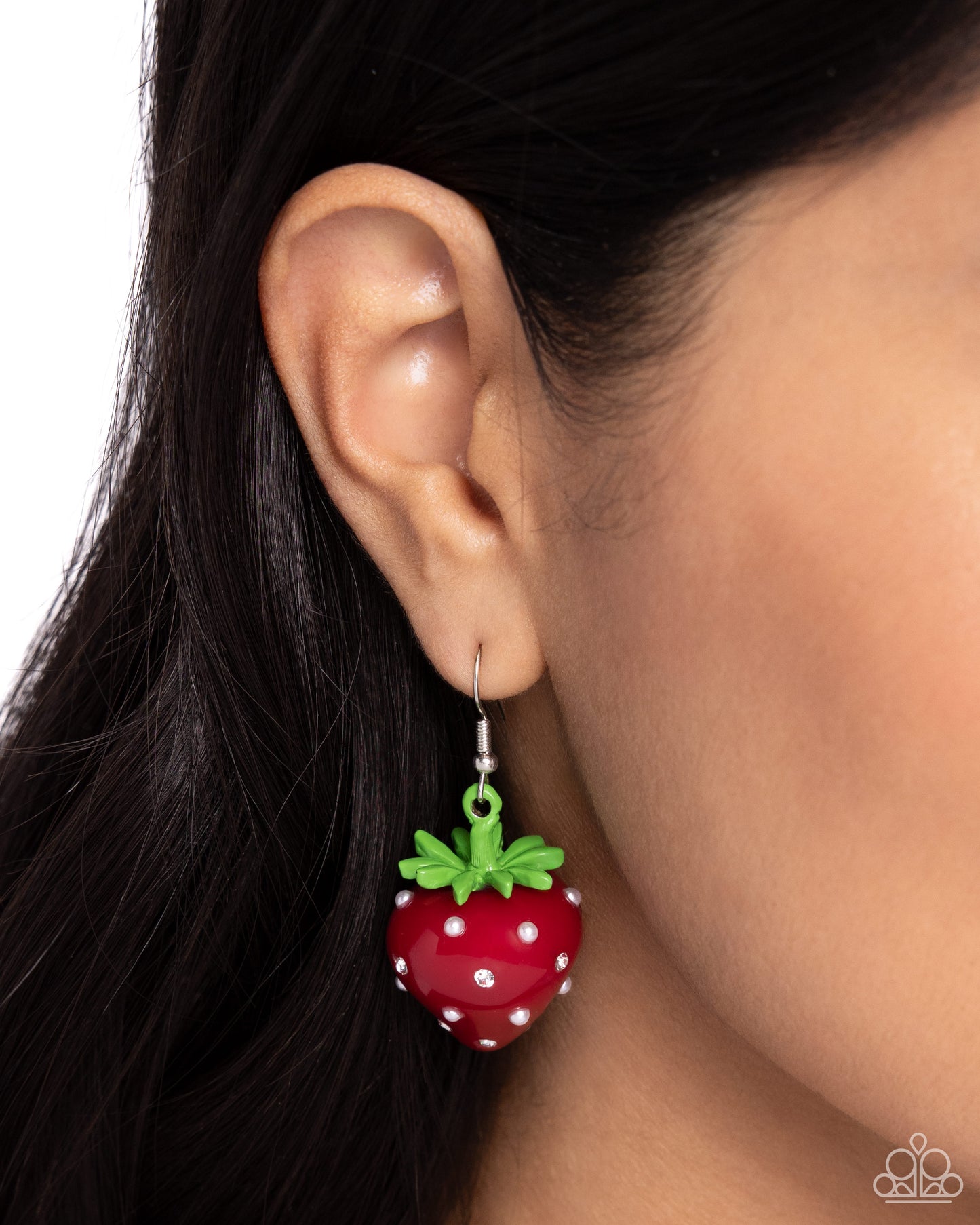Strawberry Sentiment - Red Earring