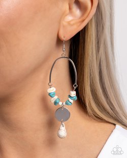 Suspended Santa Fe - White Earring