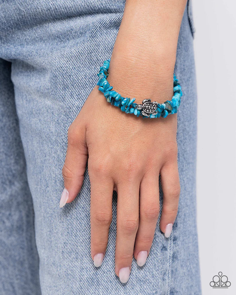 Turtle Talisman - Blue Bracelet