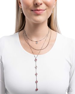 Valiant Valentine - Pink Necklace