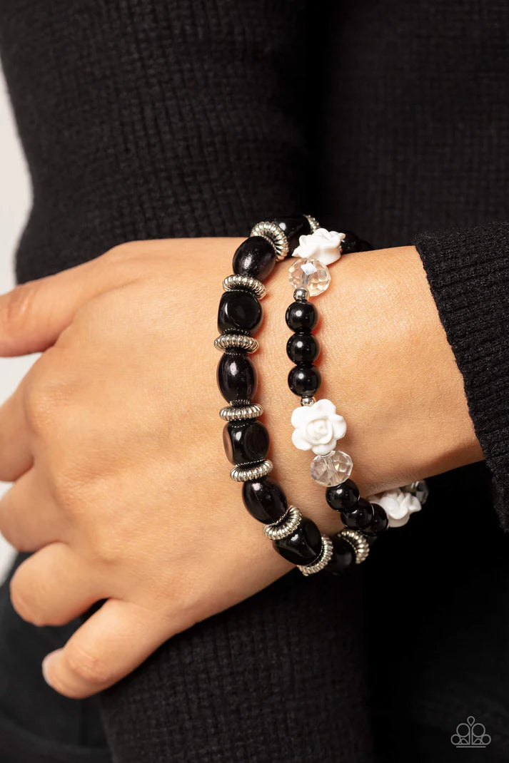 Who ROSE There - Black Bracelet