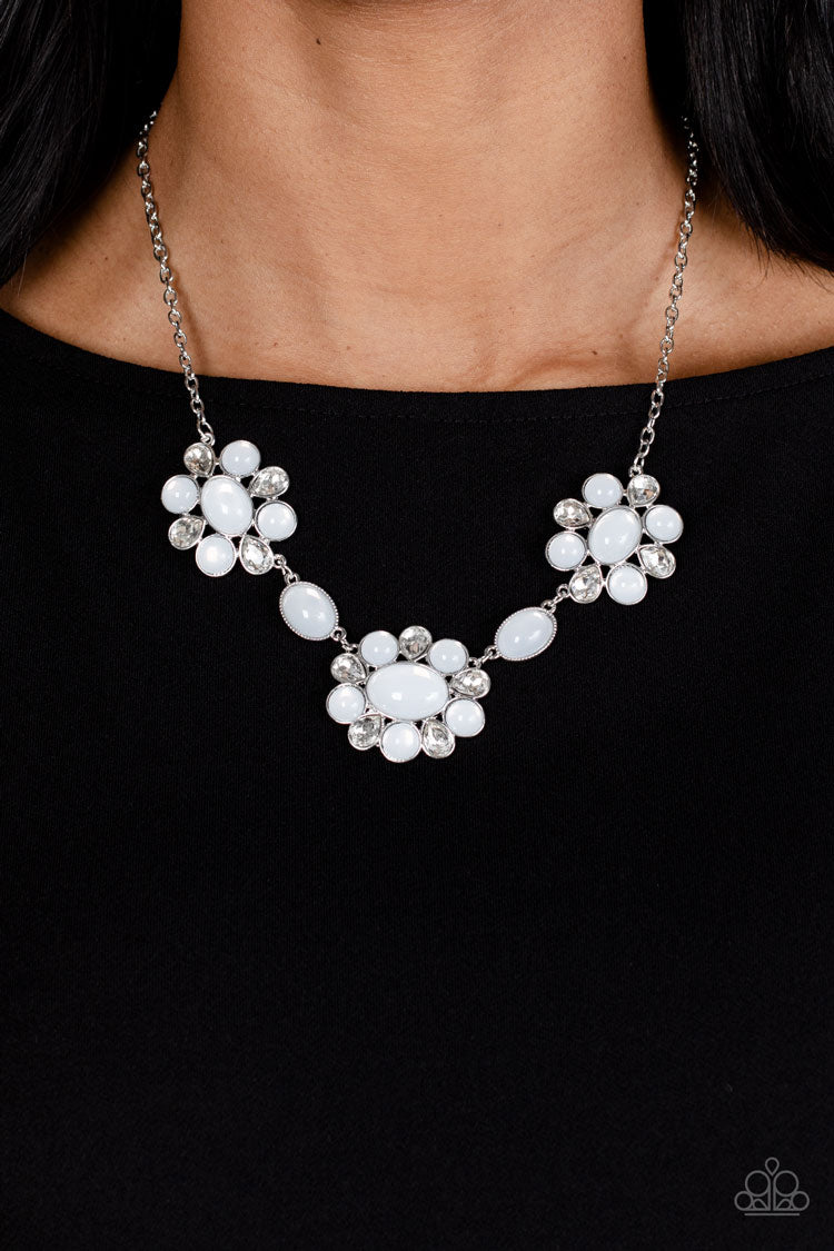 Your Chariot Awaits - White Necklace