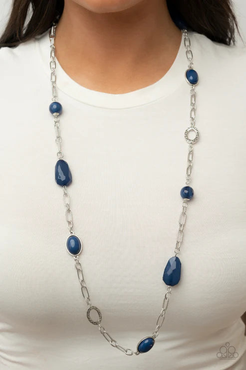 Barcelona Bash Blue Necklace
